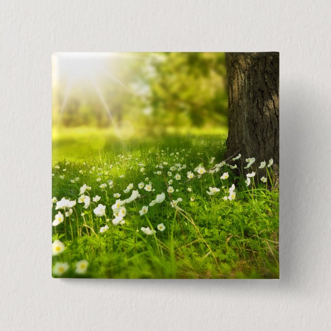 Chapa Cuadrada Las alegrías de la primavera (Anverso)