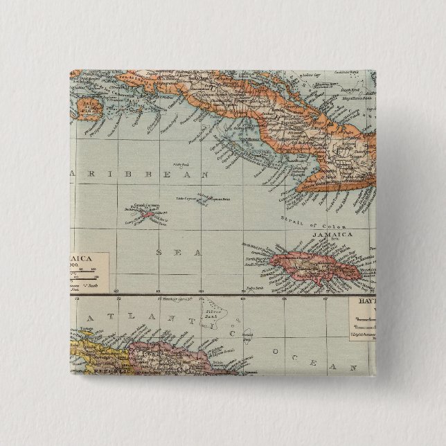 Chapa Cuadrada Las Antillas (Anverso)