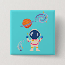 Chapa Cuadrada Las aventuras de los personalizados de Spaceman.