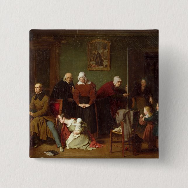 Chapa Cuadrada Las consecuencias de la seducción, 1824 (Anverso)