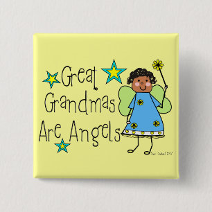 Chapa Cuadrada Las Grandes Abuelas Son Regalos Angels (Afroameric