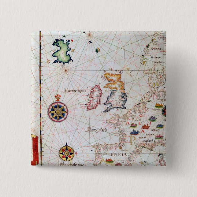 Chapa Cuadrada Las islas británicas, el Iberia y la África del (Anverso)