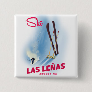 Chapa Cuadrada las leñas Argentina ski T-Shirt