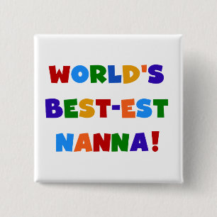 Chapa Cuadrada Las mejores camisetas nanna de los colores vivos