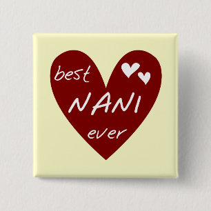Chapa Cuadrada Las mejores camisetas y regalos de Nani del