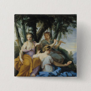Chapa Cuadrada Las musas, Clio, Euterpe y Thalia, c.1652-55