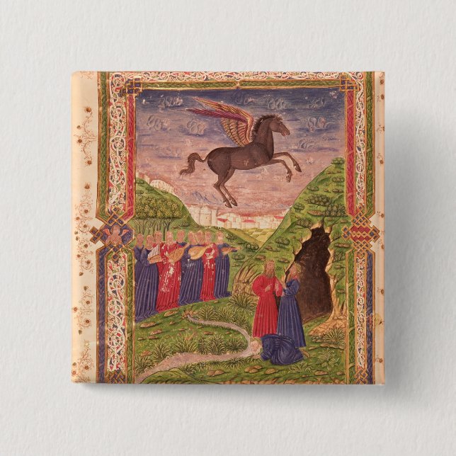 Chapa Cuadrada Las nueve musas que tocan los instrumentos (Anverso)