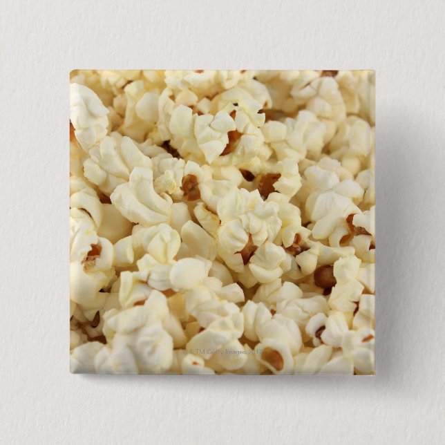 Chapa Cuadrada Las palomitas de maíz se acercan. (Anverso)