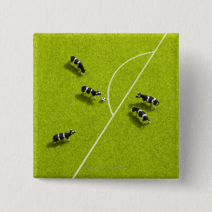 Chapa Cuadrada Las vacas jugando al fútbol