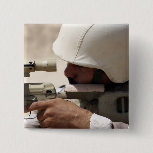 Chapa Cuadrada Las vistas iraquíes del sargento de ejército en