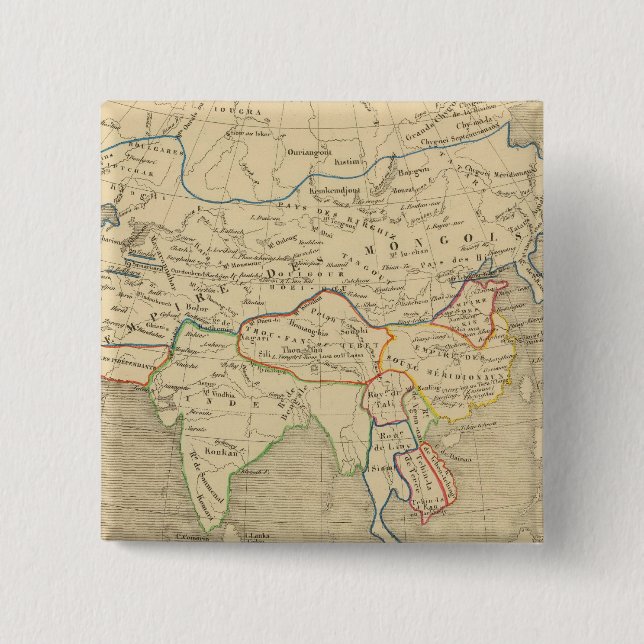 Chapa Cuadrada L'Asie, l'an 1220 ap JC (Anverso)