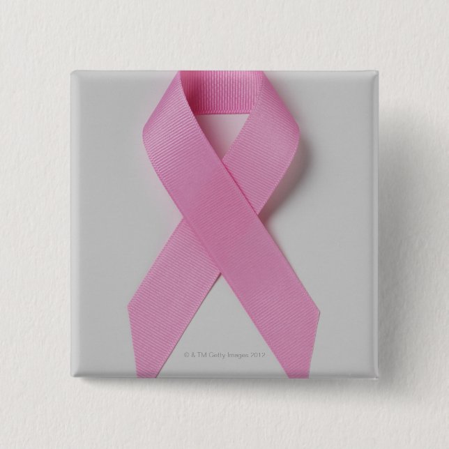 Chapa Cuadrada Lazo rosa (Anverso)