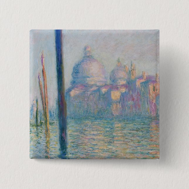 Chapa Cuadrada Le Grand Canal de Claude Monet (Anverso)