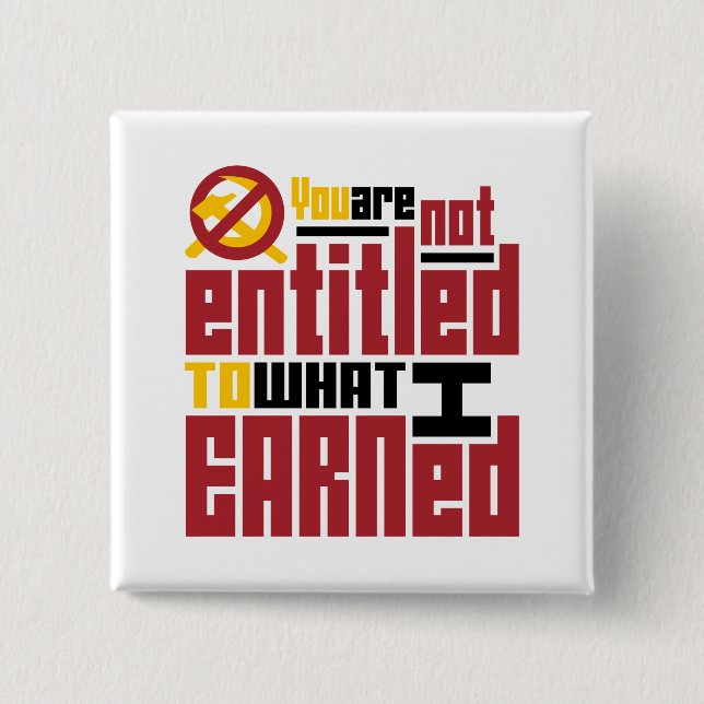 Chapa Cuadrada Le no dan derecho a lo que gané (Anverso)