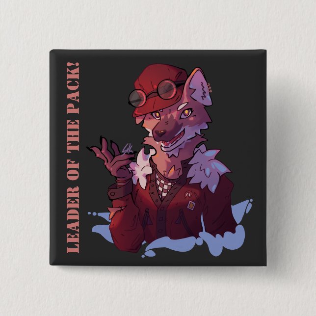 Chapa Cuadrada Leader wolf (Anverso)