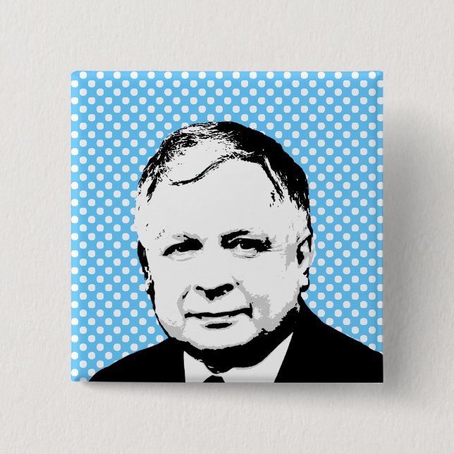 Chapa Cuadrada Lech Kaczynski (Anverso)
