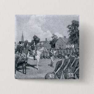 Chapa Cuadrada Lectura de la declaración antes de Washington