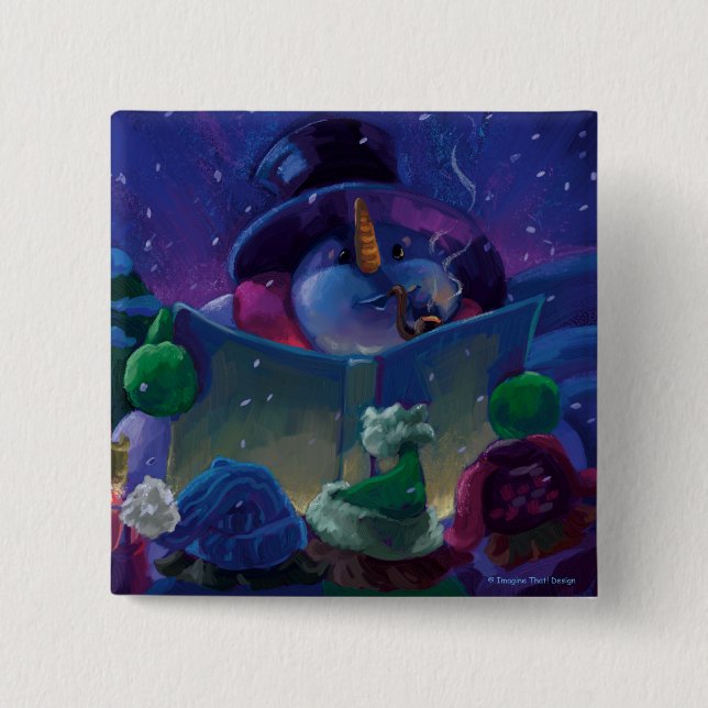 Chapa Cuadrada Lectura invernal (Anverso)