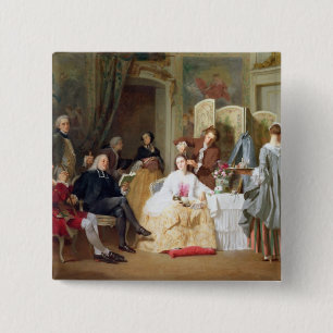 Chapa Cuadrada Lectura "Manon Lescaut" de Prevost del Abbe, 1856