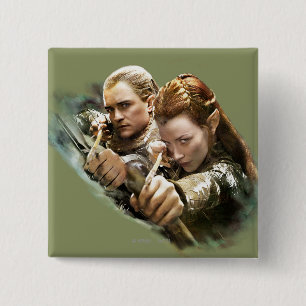 Chapa Cuadrada LEGOLAS GREENLEAF™ and TAURIEL™ Graphic