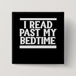 Chapa Cuadrada Leí más allá de mi hora de dormir