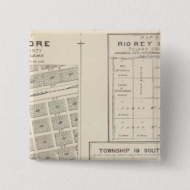 Chapa Cuadrada Lemoore, condado de Kings (Anverso)