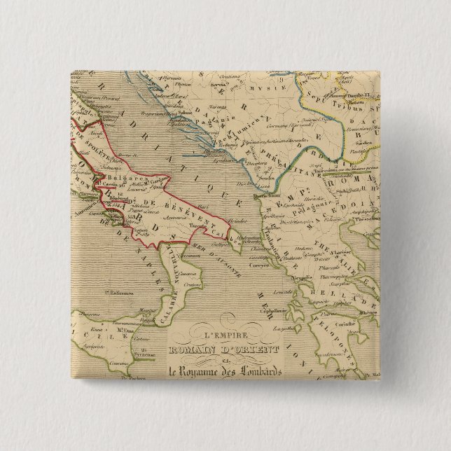 Chapa Cuadrada L'Empire Romain d'Orient, Royaume des Lombards (Anverso)