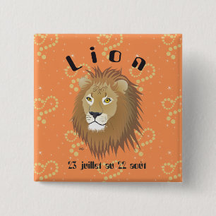 Chapa Cuadrada León 23 juillet au 22 août Boutons - Badges