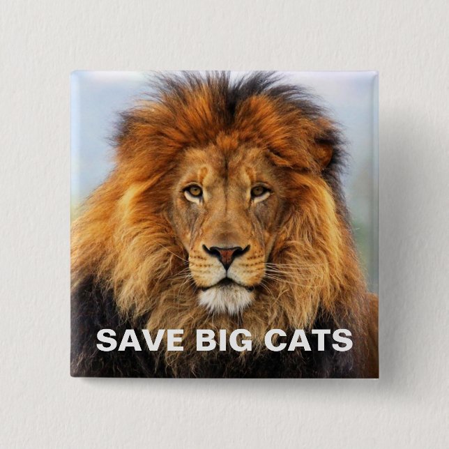 Chapa Cuadrada León africano 1 (Anverso)