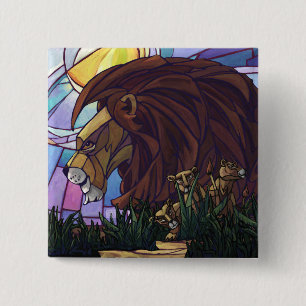 Chapa Cuadrada León Rey y Cubos
