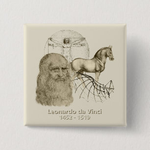 Chapa Cuadrada Leonardo da Vinci