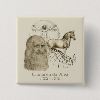 Chapa Cuadrada Leonardo da Vinci