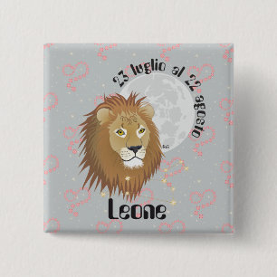 Chapa Cuadrada Leone 23 luglio al 22 Botones