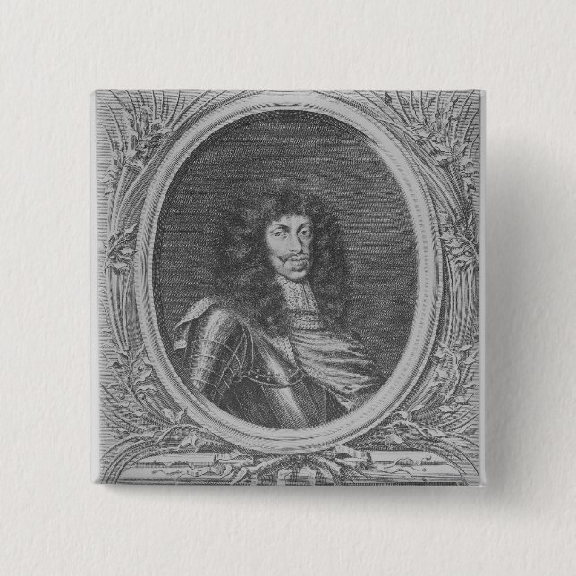 Chapa Cuadrada Leopold I, emperador romano santo (Anverso)
