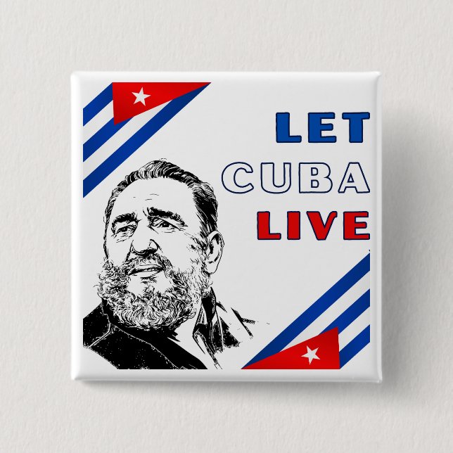 Chapa Cuadrada Let Cuba Live (Anverso)
