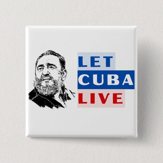 Chapa Cuadrada Let Cuba Live (Anverso)