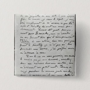 Chapa Cuadrada Letra de Zola a Eduardo Manet 1868