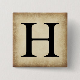 Chapa Cuadrada Letra griega alfabeta etta