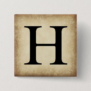 Chapa Cuadrada Letra griega alfabeta etta