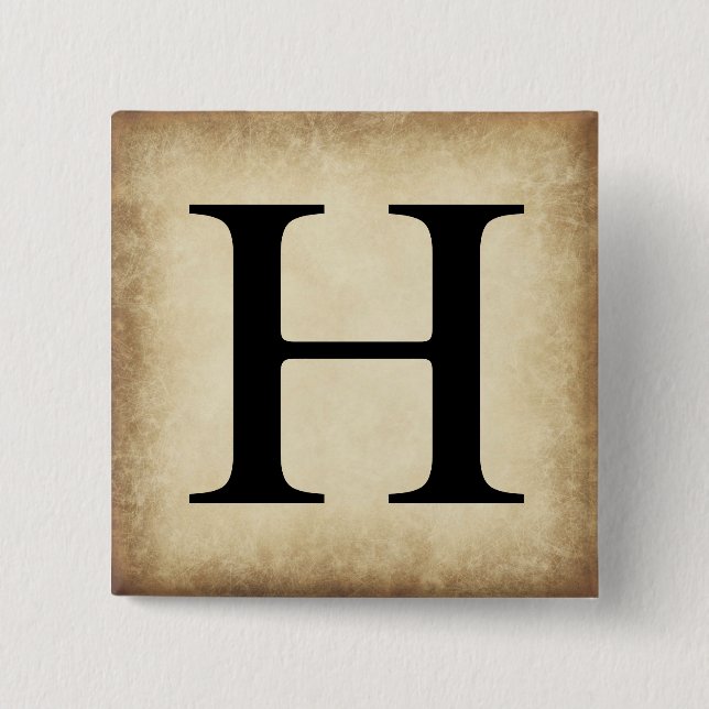 Chapa Cuadrada Letra griega alfabeta etta (Anverso)