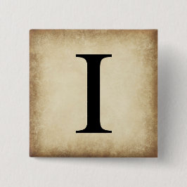 Chapa Cuadrada Letra griega alfabeta iota