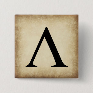Chapa Cuadrada Letra griega alfabeta lambda