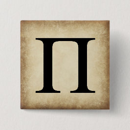 Chapa Cuadrada Letra griega alfabeta pi