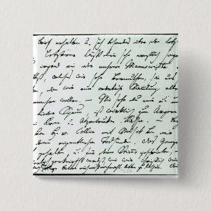 Chapa Cuadrada Letra manuscrita de Franz Schubert