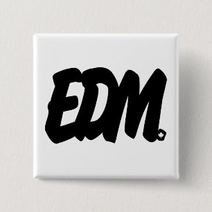Chapa Cuadrada Letras de EDM