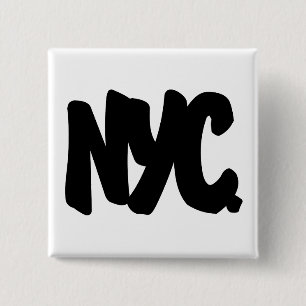 Chapa Cuadrada Letras de NYC