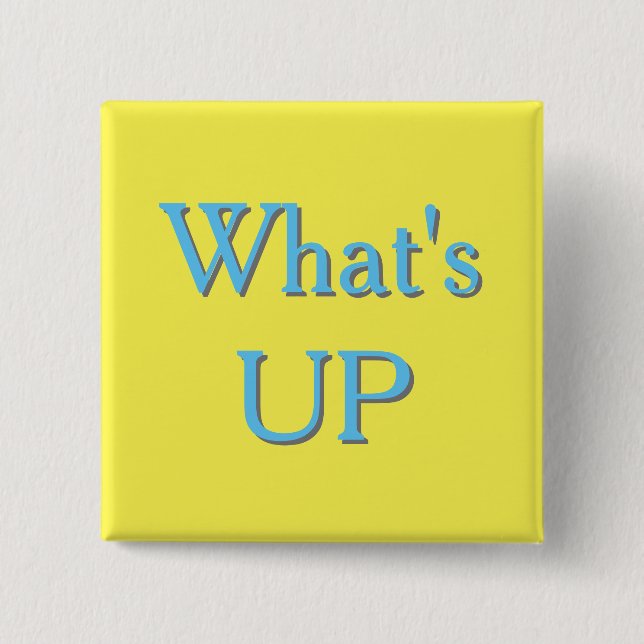 Chapa Cuadrada Letrero de WhatsUP (Anverso)