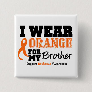 Chapa Cuadrada Leucemia Que Uso Naranja Para Hermano