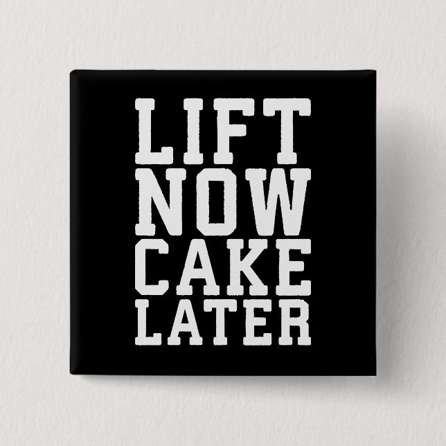 Chapa Cuadrada Levantar ahora, tomar más tarde - Carbohidratos -  (Anverso)