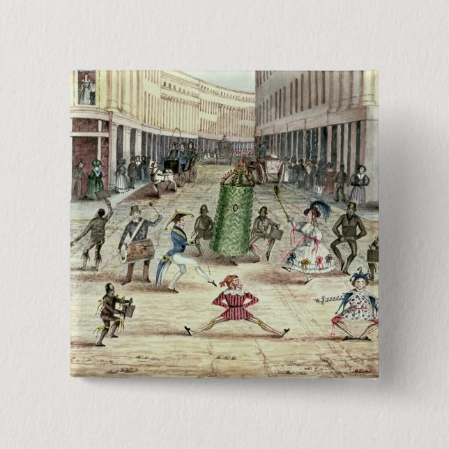 Chapa Cuadrada Levante en el verde, celebraciones del primero de (Anverso)